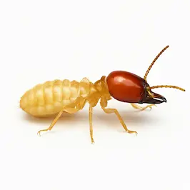 Termite treatment being applied