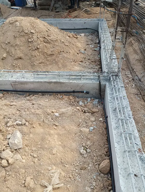 Foundation piping system installation